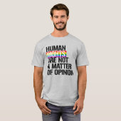 人権は意見ではない Tシャツ (正面フル)