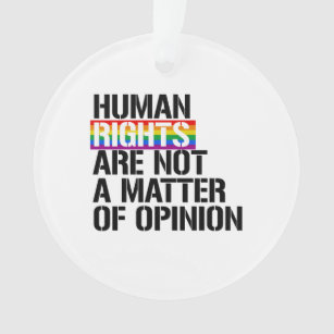 人権は意見の問題ではない オーナメント