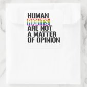 人権は意見の問題ではない スクエアシール (バッグ)