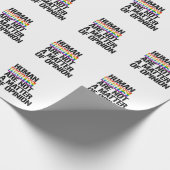 人権は意見の問題ではない ラッピングペーパー (角)