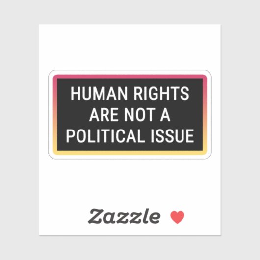 人権は政治問題ではない シール (シート)