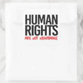 人権は譲れない スクエアシール (バッグ)