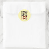 人権はICEより大切 ラウンドシール (バッグ)