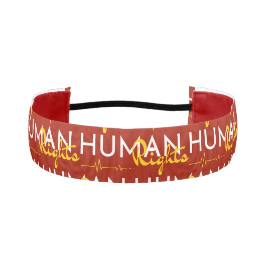 人権への生命線 アスレチックヘッドバンド (正面)