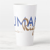 人権への生命線 カフェラテマグ (正面)