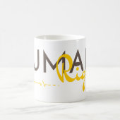 人権への生命線 コーヒーマグカップ (中央)