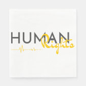 人権への生命線 スタンダードランチョンナプキン (正面)