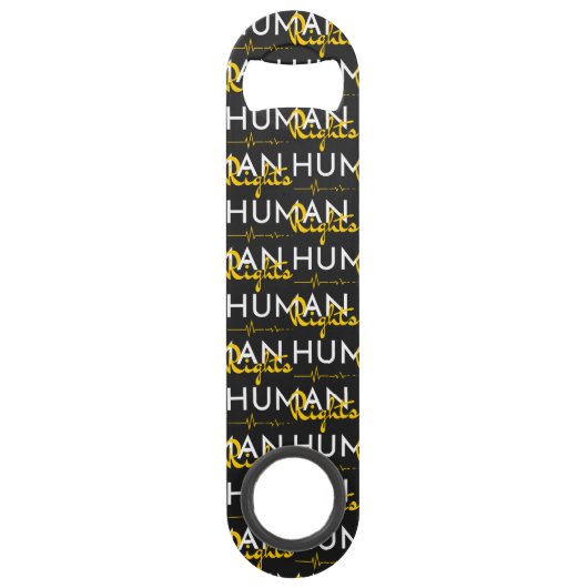 人権への生命線 スピード栓抜き (正面)