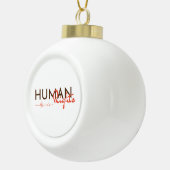 人権への生命線 セラミックボールオーナメント (右)