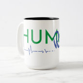 人権への生命線 ツートーンマグカップ (正面左)