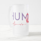 人権への生命線 フロストグラスビールジョッキ (正面左)