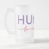 人権への生命線 フロストグラスビールジョッキ (左)