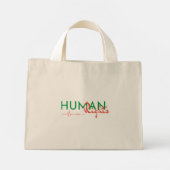 人権への生命線 ミニトートバッグ (裏面)