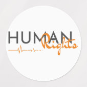 人権への生命線 ラベル (デザイン2)