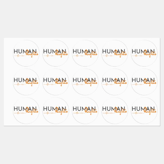 人権への生命線 ラベル (シート)