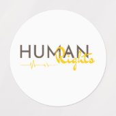 人権への生命線 ラベル (デザイン2)