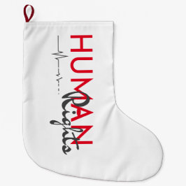 人権への生命線 ラージクリスマスストッキング