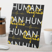 人権への生命線 台座サイン (インサイチュ)