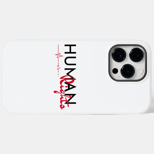 人権への生命線 Case-Mate iPhoneケース (裏面 (横))