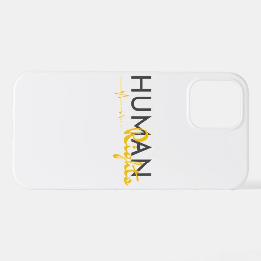 人権への生命線 iPhoneケース (裏面横)