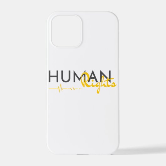 人権への生命線 iPhoneケース (裏面)