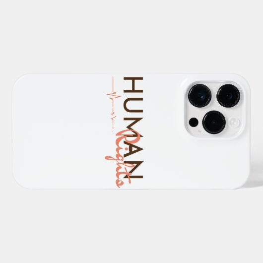 人権への生命線 iPhoneケース (裏面横)