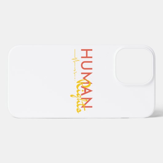 人権への生命線 iPhoneケース (裏面横)