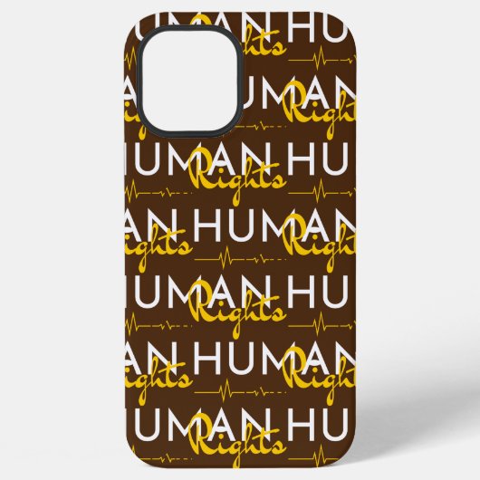 人権への生命線 iPhoneケース (裏面)