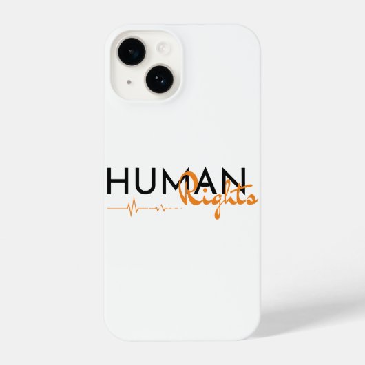人権への生命線 iPhoneケース (裏面)
