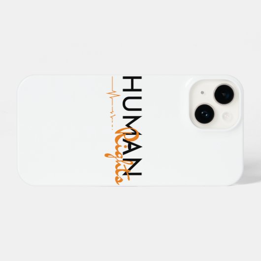 人権への生命線 iPhoneケース (裏面横)