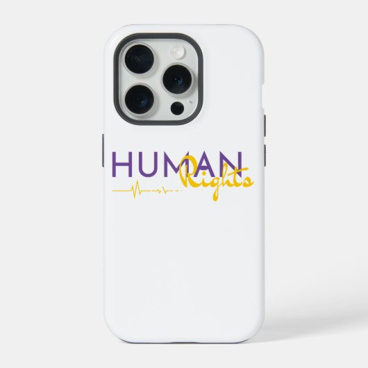 人権への生命線 iPhoneケース (裏面)