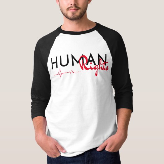 人権への生命線 Tシャツ (正面)