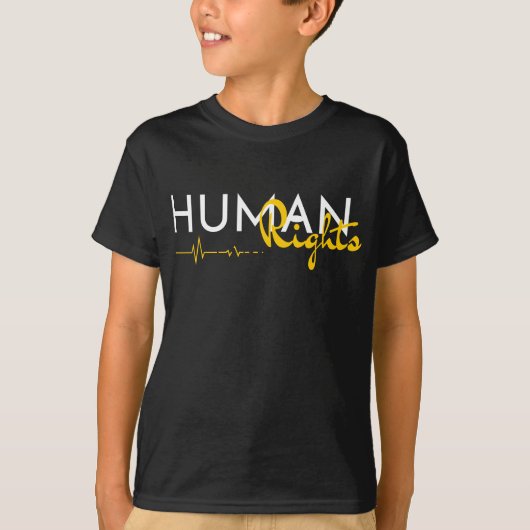 人権への生命線 Tシャツ (正面)