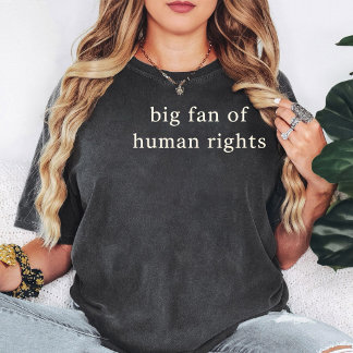 人権を支持する引用デザイン Tシャツ