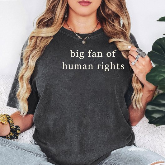 人権を支持する引用デザイン Tシャツ