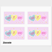 人権ステッカー 長方形シール (シート)