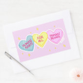 人権ステッカー 長方形シール (封筒)