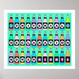 人権ポスター – UDHRの30種類 ポスター