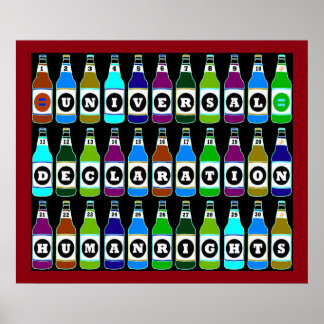 人権ポスター – UDHRの30種類 ポスター