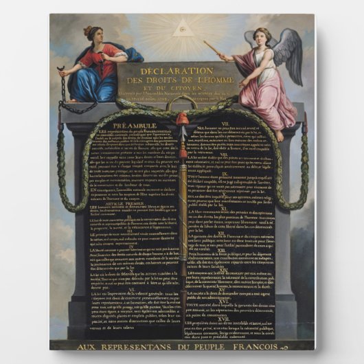 人権宣言 フォトプラーク (正面)