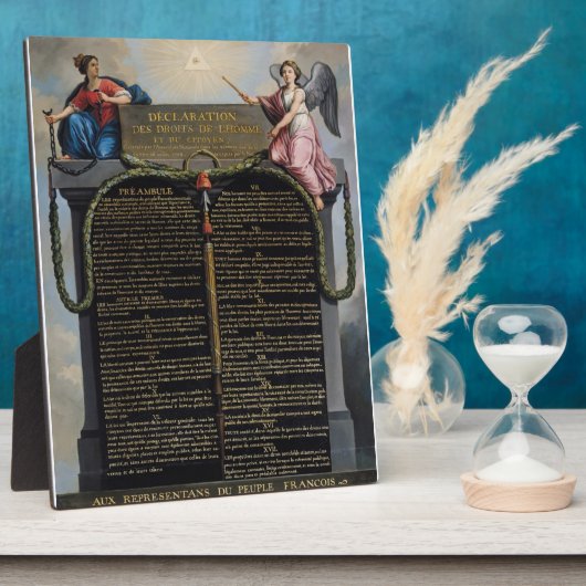 人権宣言 フォトプラーク (側面)