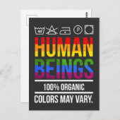 人権平等支援LGBT認識度 ポストカード (正面/裏面)