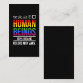 人権平等支援LGBT認識度 名刺 (正面/裏面)