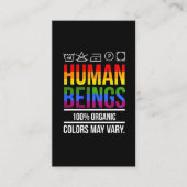 人権平等支援LGBT認識度 名刺 (正面)