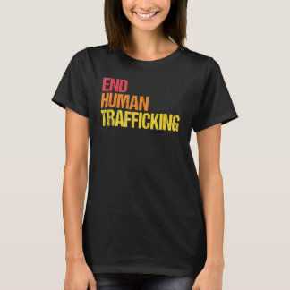 人権社会正義の人身売買を終わらせる Tシャツ