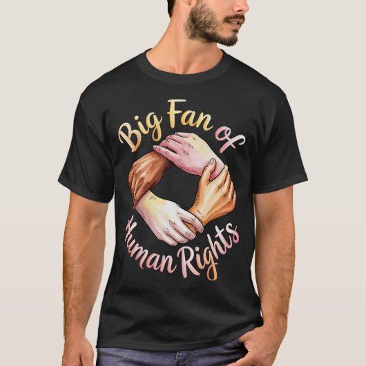 人権移民サポートの熱烈なファン Tシャツ (正面)