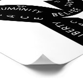 人権第一章ステッカー ポスター (角)