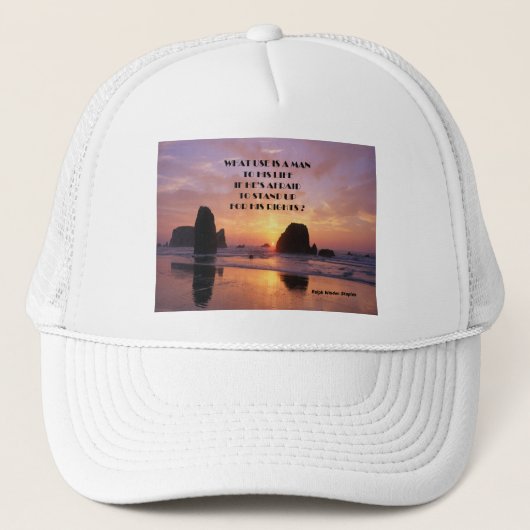 人権 キャップ (正面)