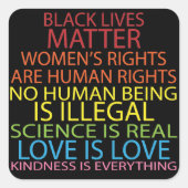 人権 スクエアシール (正面)