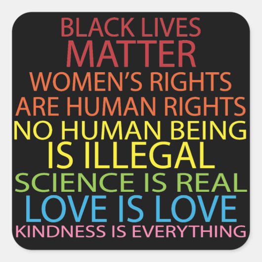 人権 スクエアシール (正面)